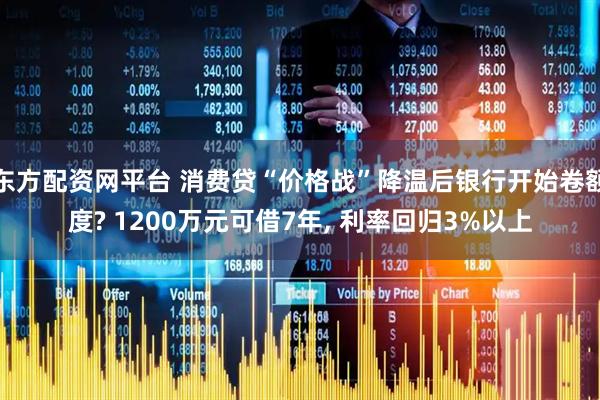 东方配资网平台 消费贷“价格战”降温后银行开始卷额度? 1200万元可借7年, 利率回归3%以上